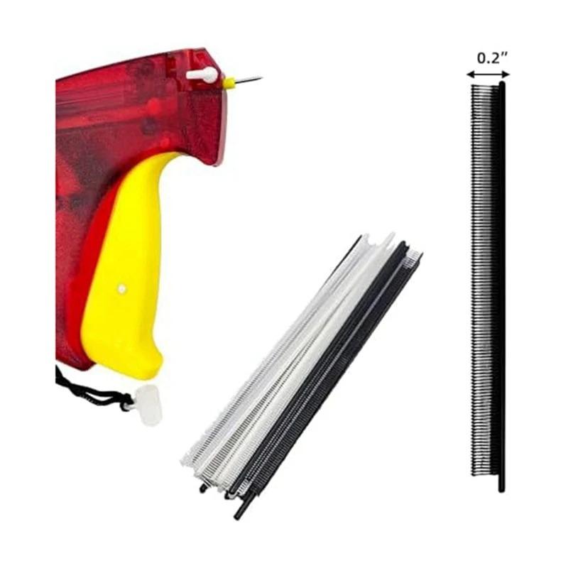 5000 шт. комплект мини-бирок, 0,5 см. бирки для одежды с зазубринами, 1000 шт. черных застежек и 1000 шт. белых застежек, прочные