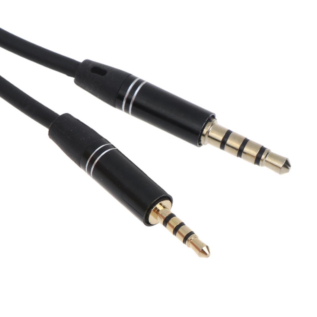 3.5mm Audio Cable Male To Male 2.5mm TRRS Stereo Headset Headphone Gold Plated Jack Connector Wire Cord Plug Cable