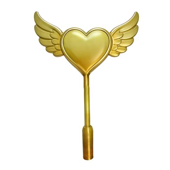 Credit Card Wand 3D Printed Tap to Pay Wand Heart with Wings Wand Contactless Payment Card Holder Gift for Kids
