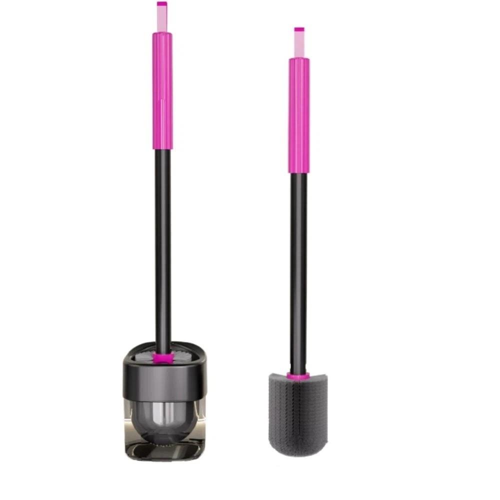 Hemispherical Brush Head Toilet Brush Groove Design Wall Mount Brush  Apartment Living