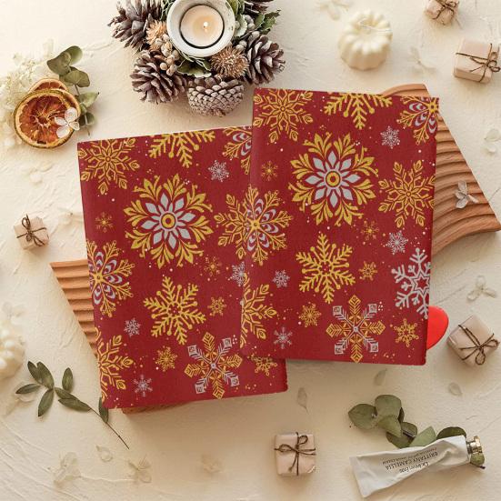 60x40 см рождественское кухонное елочное волокнистое полотенце Снеговик Гном Снежинка сверхтонкое водопоглощающее прямоугольное ультрамягкое