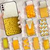 Чехол Funda с изображением бокала пива и алкоголя для Samsung Galaxy S25 Ultra S9 S10 S20 FE S21 S22 S23 Plus S24 Ultra