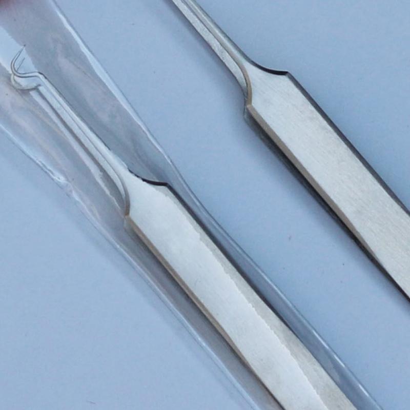 3pcs High Precision Stainless Steel Tweezer Set Elbow Acne Needle Zits Black Head Cosmetic Tools