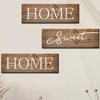 The Feeling of Returning Home Letters Sign Rustic Style English Letter Hanging Board  Wedding