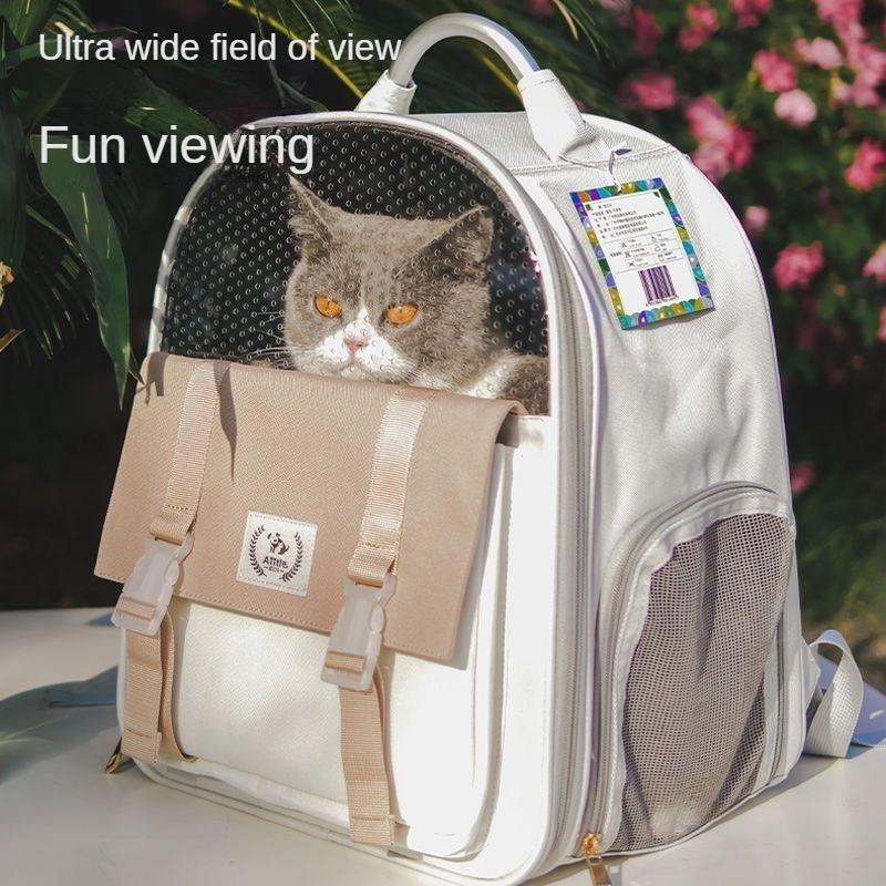 Portable Breathable Large Capacity Pet Backpack, Safe Travel, Comfort, Lightweight, Small Dog Bag, Pet Supplies