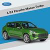 Welly 1/24 Porsche Macan Turbo внедорожник сплав модель автомобиля литой металл игрушечные транспортные средства модель автомобиля высокая симуляция коллекция детский подарок