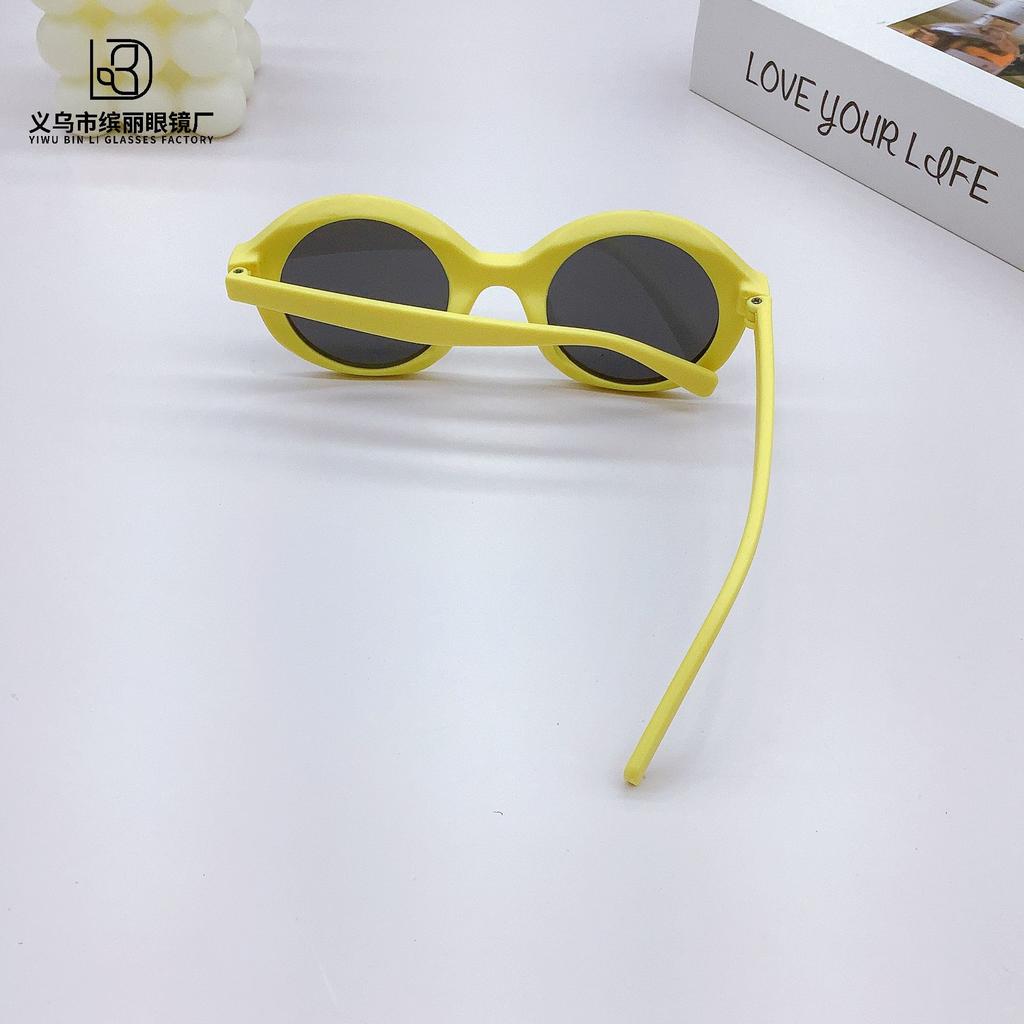 Pc Children'S Sunglasses Retro Fashion Sunshade Sunscreen Baby Cute Candy Color Sunglasses Tide