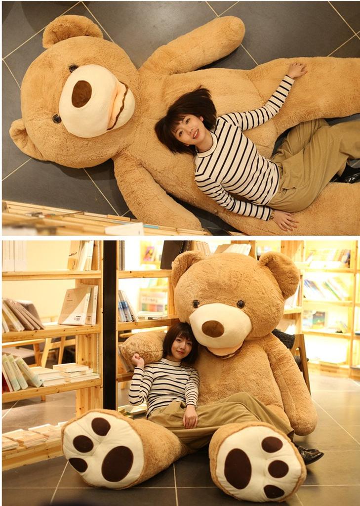 NOVA Plush Extra Teddy Body Cuddle Celebration Gift Toy, Large, Bear, Bear, Pillow, Cushion, Cute, Pillow, (Light Brown, 130cm)
