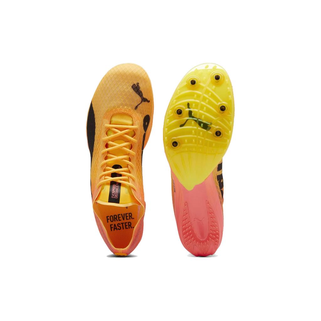 Puma Evospeed Distance Nitro E Удобные Универсальные Амортизирующие Прочные Низкие Тренировочные Кроссовки для Бега Мужские кроссовки Оранжевые Черные 380000-01