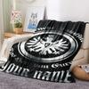 1PC Custom Name Eintracht Frankfurt Patterned Flannel Blanket Suitable For All Seasons for Home Decor Warmth and Comfort Gifts Holiday Present