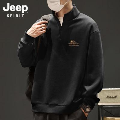 Мужской свитшот JEEP SPIRIT на молнии до середины, со стойкой