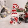 Рождественские подвесные украшения-гномы с подсветкой, фигурка гнома-снеговика ручной работы, подвесные украшения для дома для полки, стола, камина, рождественской елки