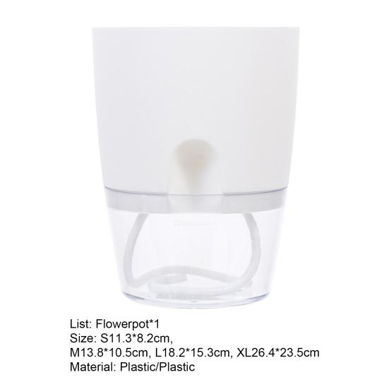 Цветочный горшок Высокопрочный Небьющийся Пластиковый Декоративный Самополивающийся Цветочный Контейнер для Дома