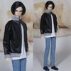 1/6 BJD Dolls Casual Wears Leather Coats Male Doll Jeans Clothes Shirts Accessories Dolls Trousers