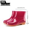 Women's Khaki Low-Cut Non-Slip Waterproof Rain Boots for Spring and Autumn