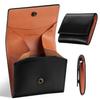 Fabrizio Coin Coin подлинный роскошный итальянский чехол для монет, кошелек, мужской, кожаный, кожаный, использование, компактный, тонкий, чехол, кошелек, (черный)