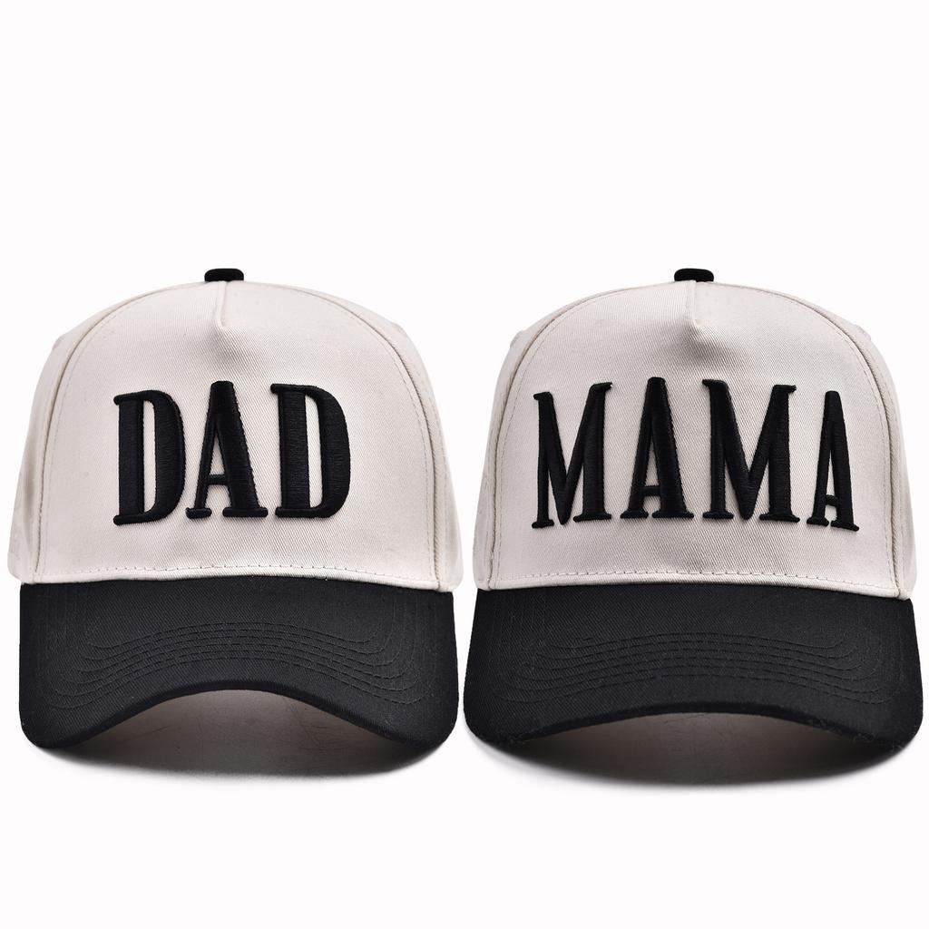 Унисекс Бейсболки с 3D вышивкой MAMA/DAD для родителей, Весенние и Осенние, Регулируемые, Повседневные, Защита от солнца
