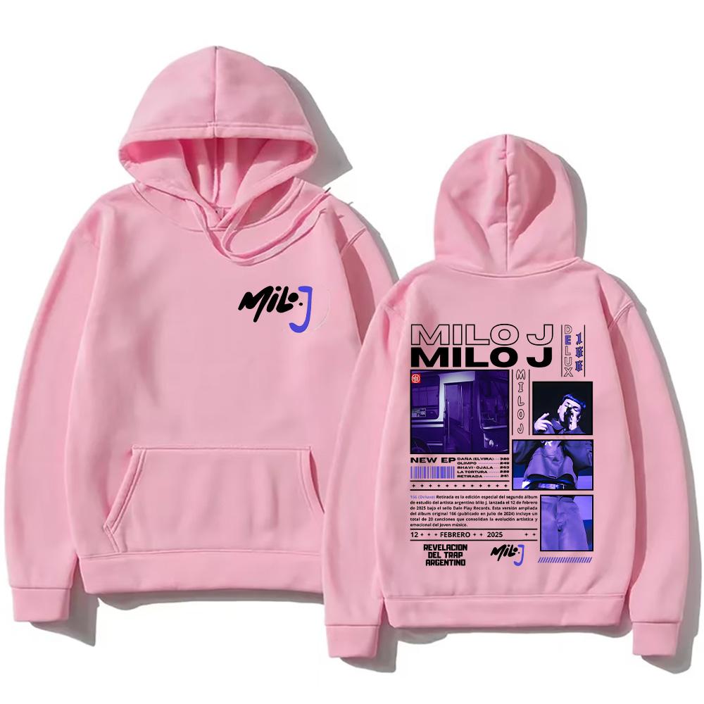 Толстовки Milo J Рэпер Milo J Мерч Свитшоты Мода Женщины Мужчины Новый Дизайн Одежда Графический Принт Уличная Мода Пуловеры Повседневные