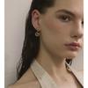 Yhpup Stylish Unique Stainless Steel Geometric Unusual Earrings Tarnish Resistant Metal Daily Distinctive Jewelry Accessories