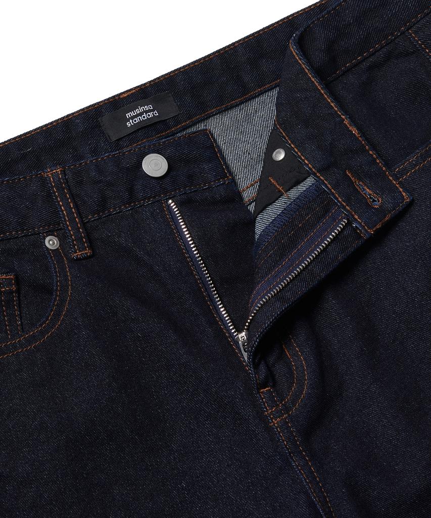 MUSINSA STANDARD Loose Straight Denim Pants [Deep Indigo]
