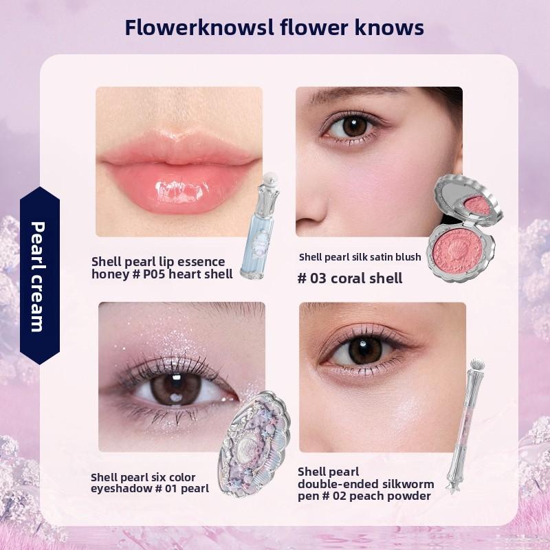 Flowerknows Подарочная Коробка Набор Макияжа Маленький Ангел Полная Коробка Блеск для Губ Румяна Ракушка Украшение Цветочный Знать Набор для Подарка на День Рождения