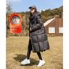 Женская утепленная куртка DeMana средней длины с капюшоном, 90% утиный пух