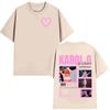 Singer KAROL G Tour 2026 Graphic T Shirt Unisex Retro Aesthetic Fashion Harajuku Cotton T-shirt Streetwear Oversized Tshirt