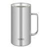 Термос Thermos с вакуумной изоляцией, 1 л, нержавеющая сталь, 1 отсек, можно мыть в посудомоечной машине, конструкция Thermos, для горячих/холодных напитков, пивная кружка JDK-1001 S1