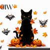 Spooky Ghost And Pumpkin Wall Stickers 2PCS Halloween Stickers, Cartoon Pattern Decals, Indoor Horror Theme Party Supplies Waterproof