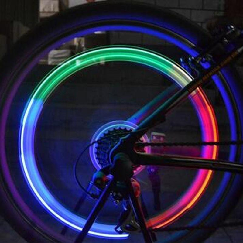 1Pcs Round Valve Cap LED Light Wheel Tyre Lamp for Car Motorbike Bike YS