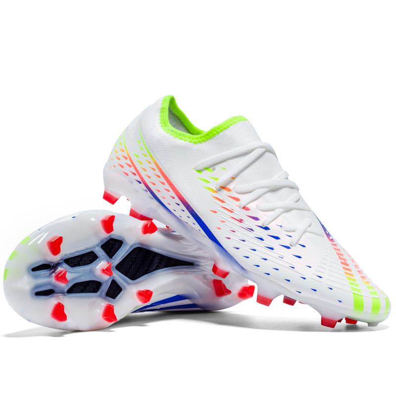 Мужские футбольные бутсы Мягкие футбольные бутсы TF/FG Дышащие нескользящие кроссовки для тренировок на траве Кроссовки с нескользящими гвоздями для улицы