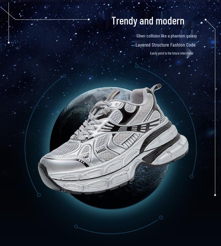 ZHR Женские кроссовки на толстой подошве, увеличивающие рост, в стиле "dad shoes": 2025 Легкие, универсальные спортивные кроссовки