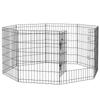 8 Panel Diy Dog Pen With Door For Dogs Small Animals Indoor Outdoor Use 76cm High