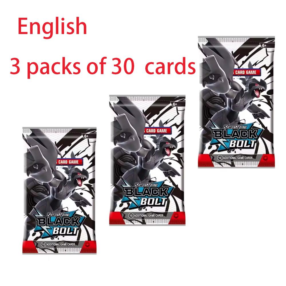 Нетоксичный Новый 360 Покемон Алый Фиолетовый Черный Дракон Белый Дракон Карта Покемон Бустер Серия Меч Щит Питомец Эльф Флеш-Карта