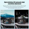 ZQKJ GM7 Head Up Display GPS для всех автомобилей Охранная сигнализация HUD Спидометр Автоматический цифровой одометр скорости Компас Датчики Аксессуары