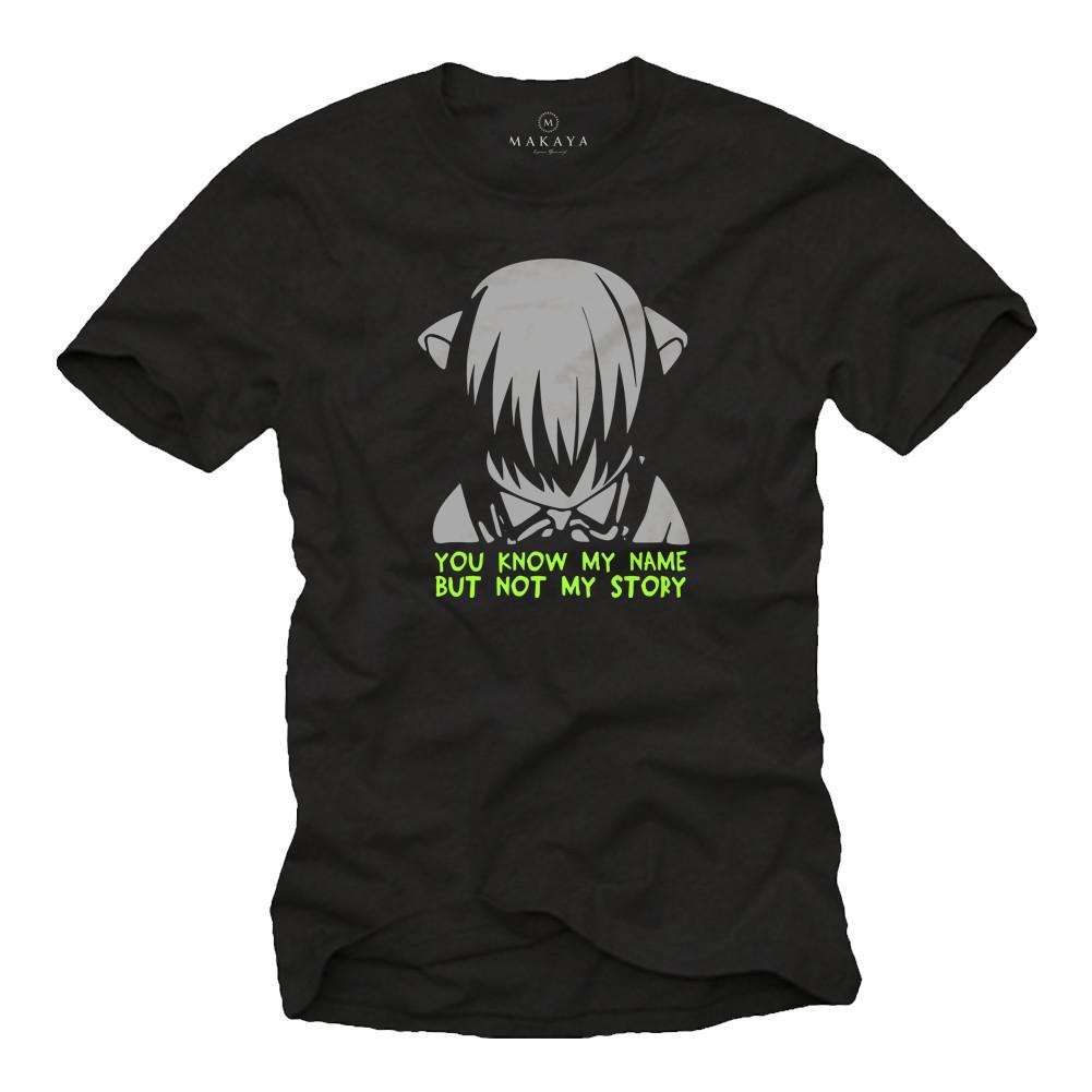 Cool Elves Manga Mens T-Shirt with Anime Song - Men Comic Nerd Shirt-