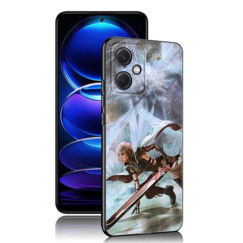 Game Final Fantasy Black Silicone Phone Case For Xiaomi Redmi Note 10 11 11S 12 13 4G 8 9 11T Pro 5G Plus 8T 9S 10S 12S