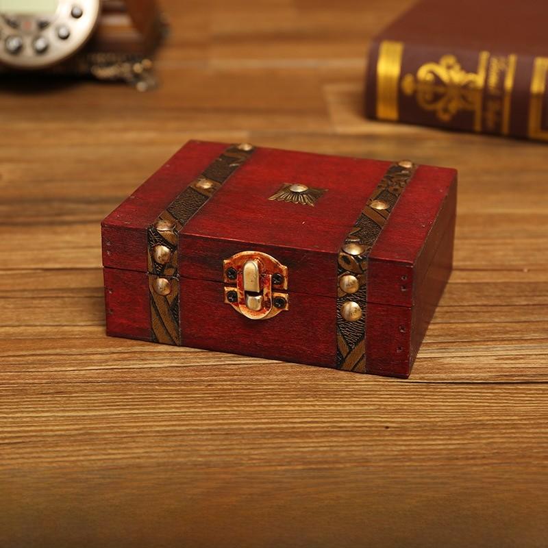 Luxury Wooden Organizer Box With Lock For Desk Storage And Living Room Decor