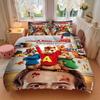 Custom Name Alvin Chipmunks Bedding 3 Piece Set HD Print Duvet Cover Pillowcases for Teens Adult Bedroom Decoration Christmas Gift