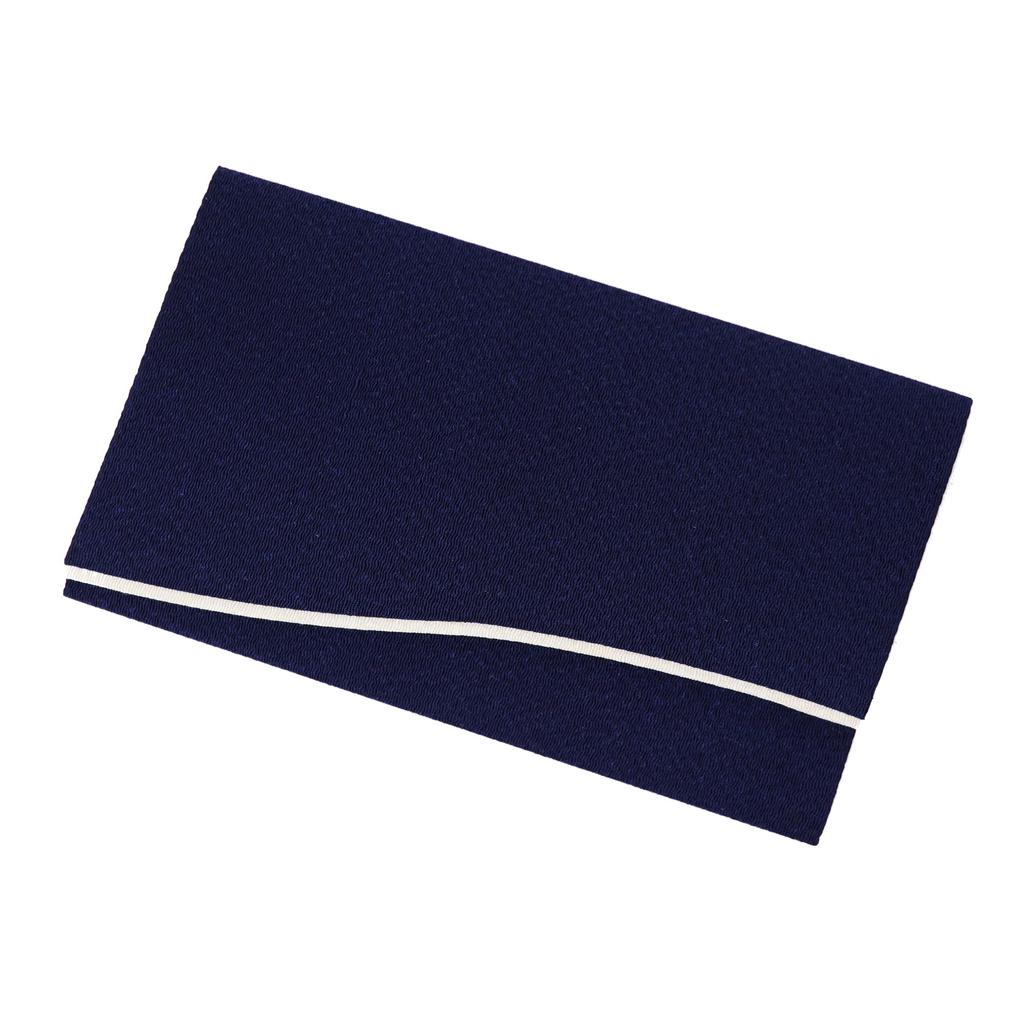 Osaka Choseido Sybilla Fukusa for Men and Made In Gold Envelope Wrapping Cloth (Crepe) Women, Wedding, Japan, (Navy)