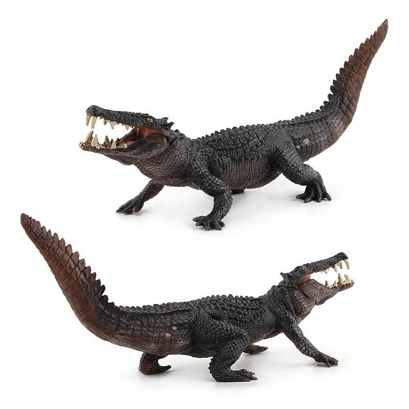 ПВХ Модель Крокодила Дикое Животное Статическая Модель Игрушка Для Коллекционеров И Образовательных Целей