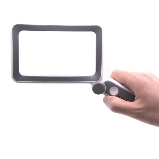 Увеличительное стекло со светодиодной подсветкой. Складная конструкция ручки. Увеличение высокой мощности. Легкая ручная лупа. Помощь при чтении для пожилых людей.