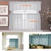 1 Pcs Kitchen Lace Window Screen Curtain Coffee Short Curtain Small Wear for Home Dormitory Bed