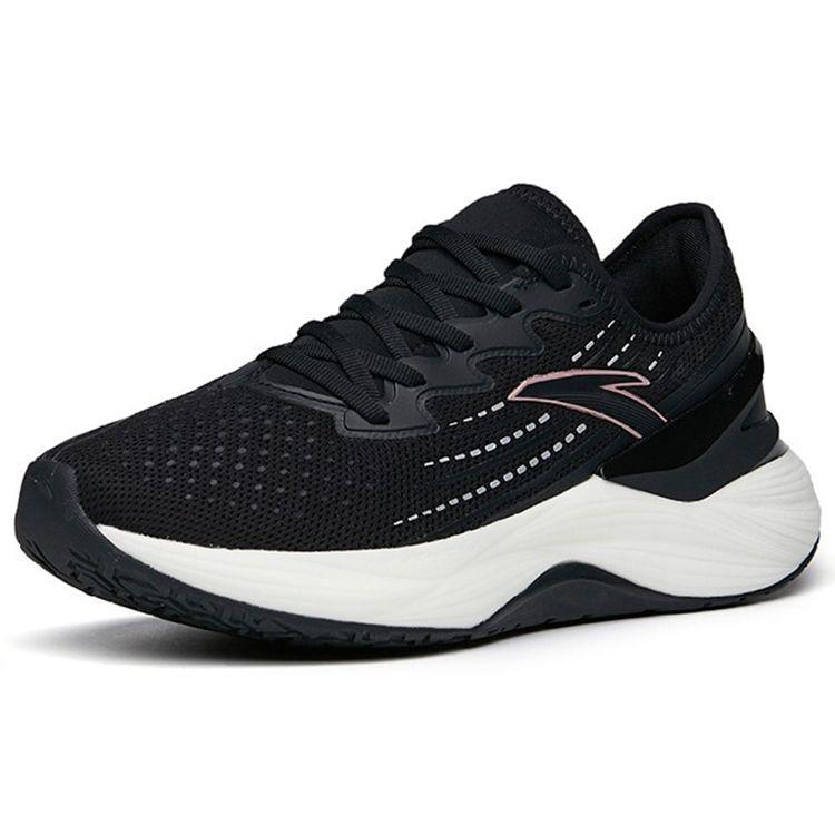 Anta 2.0 Shock Absorption Non-Slip Durable Low-Top Running Shoes Women Sneakers Black White 122215586-1