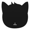 Cat Shape Anti Static Felts Table Mouse Pad Office Dust Proof Desk Pads Black