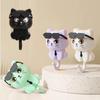 Creative Adhesive Black Cat Hook for Clothes, Hats & Keys