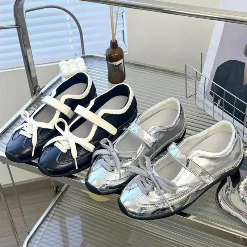 Весна и лето 2025 Новые балетки со скрытой платформой Женские повседневные спортивные туфли Мэри Джейн