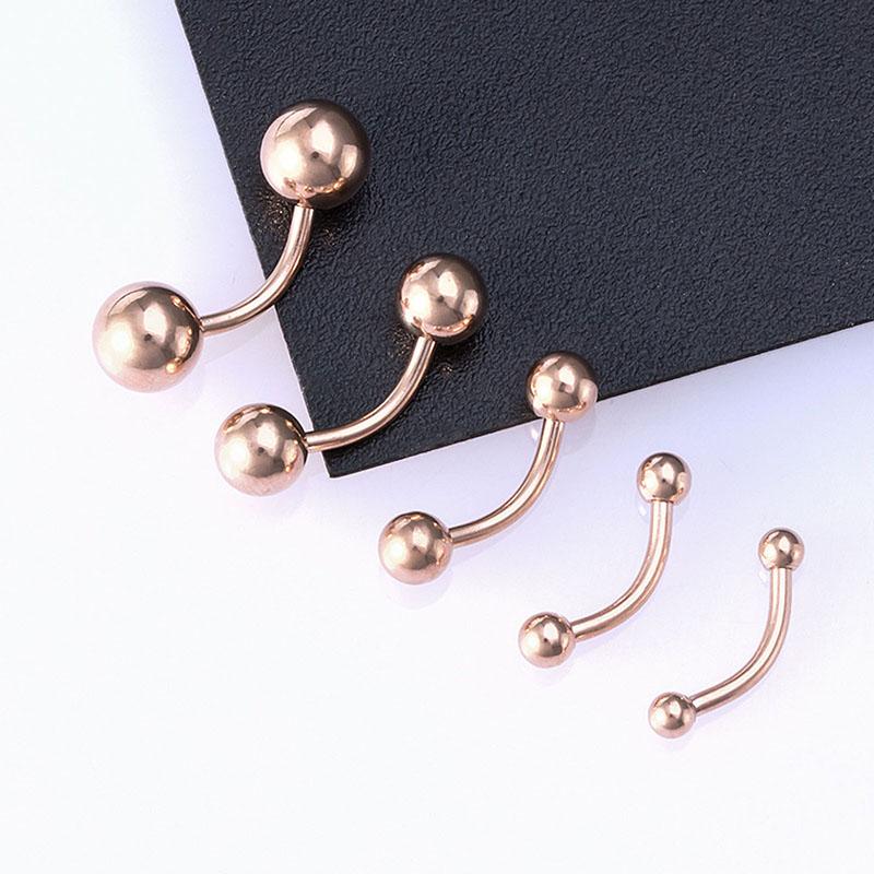 5 шт 16G 2.5-6Mm бровь пирсинг губ кольцо изогнутая штанга гвоздик украшения для тела