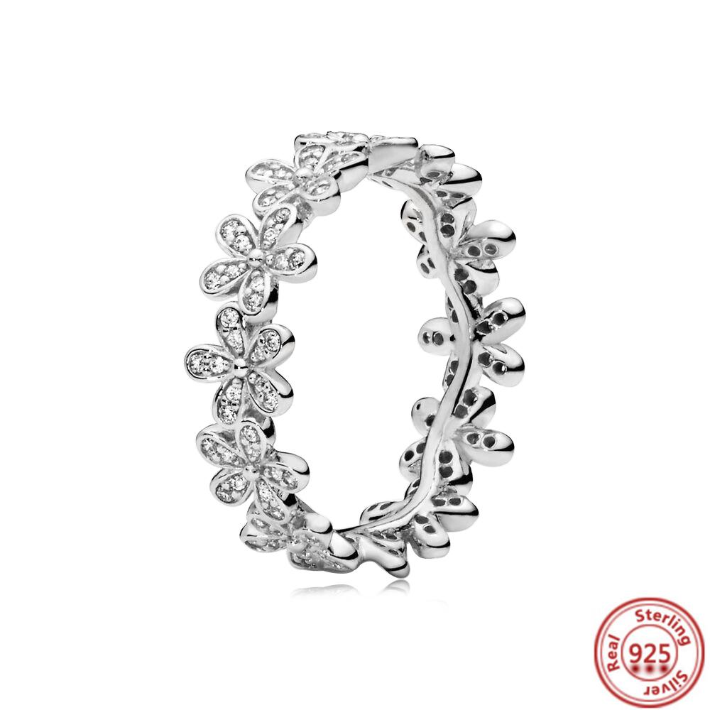 925 стерлингового серебра принцесса тиара корона сверкающее сердце любовь фианит пантаро кольца для женщин помолвка ювелирные изделия годовщина