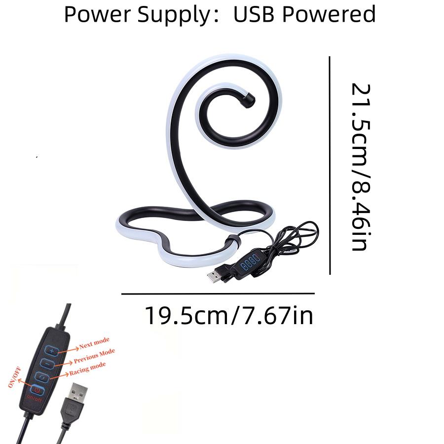 Modern Desk Lamp, Multi-color Button Adjustment, USB Plug, Bedroom Study Room, Living Room, Coffee Shop